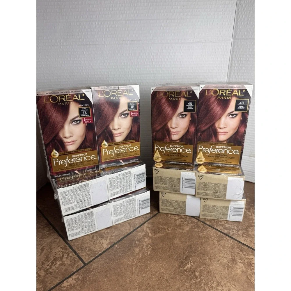 Lot Of 6 -2 Pak (12 Total) L'Oréal Paris Superior Preference Dark Auburn /Warmer